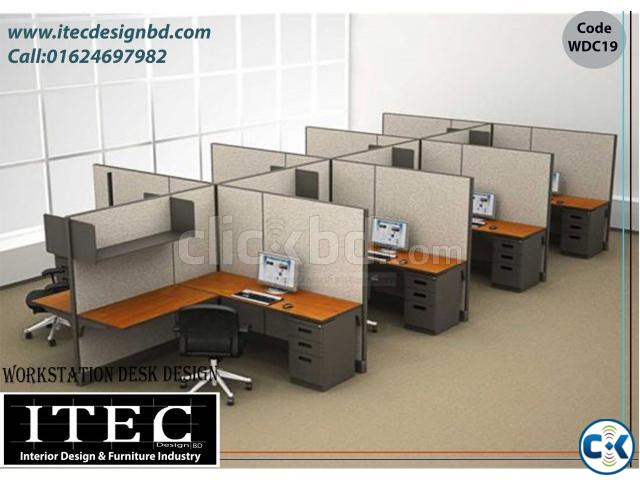 Partition Workstation Desk large image 2