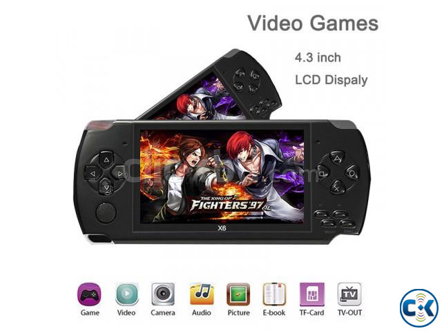 X6 PSP Game Player Console 4.3 screen 8GB Built-In 1000 Cl large image 4