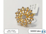 Diamond with gold Ring 50 off