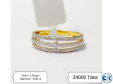 Diamond with gold Ring 50 off