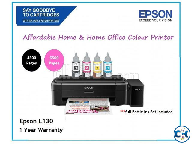 Epson L130 4-Color Ink Tank Ready Printer large image 4