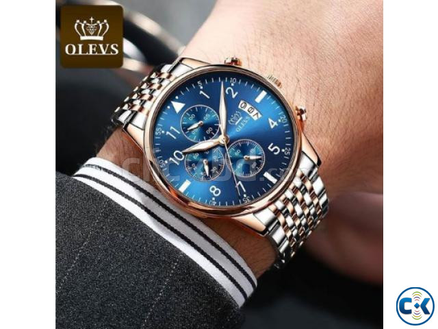 OLEVS BL 2869 THREE EYES SIX HANDS MULTIFUNCTION CHRONOGRAPH large image 2