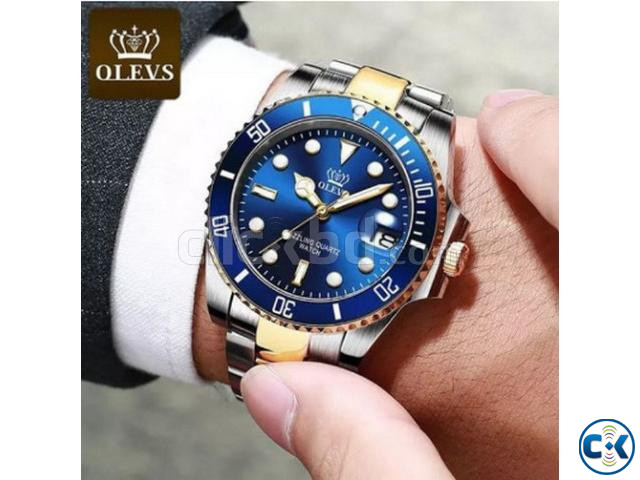 OLEVS OL- 6003 LUXURY WATCH WRISTWATCH MESH SWIM large image 2