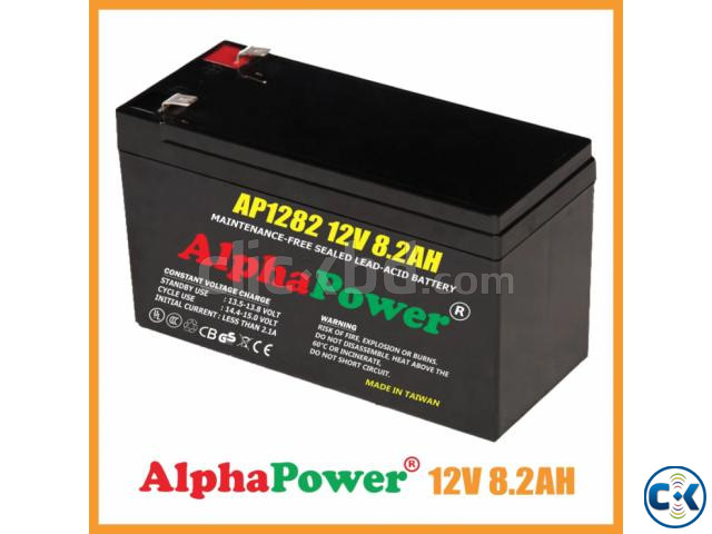 AlphaPower 12v 8.2Ah Ups Battery large image 2