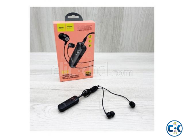 HOCO E52 2 in 1 Wired Earphones and BT 5.0 Wireless Audio Bl large image 1