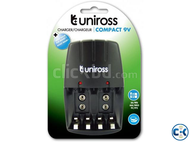 Uniross Battery Charger AA .AAA With 9V Charger Compact 9V large image 0