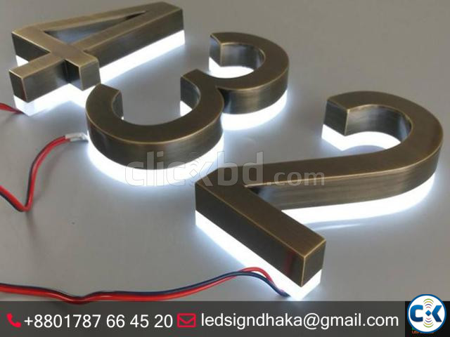 led sign and neon sign with acp board branding large image 2