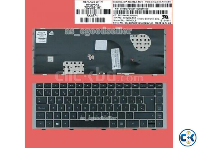 HP Probook 4440s - 4446s Black Replacement Laptop Keyboard large image 1