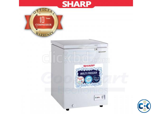 Sharp 110 Ltrs Deep Freezer SJC-118-WH large image 1