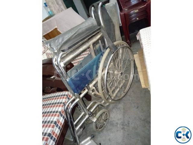 Steel wheel Chair large image 2