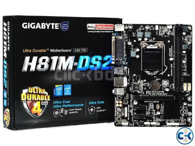 Gigabyte Genuine GA-H81M-DS2 Micro ATX Motherboard large image 0