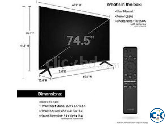 Samsung TU8000 65 Class Crystal UHD LED TV large image 1