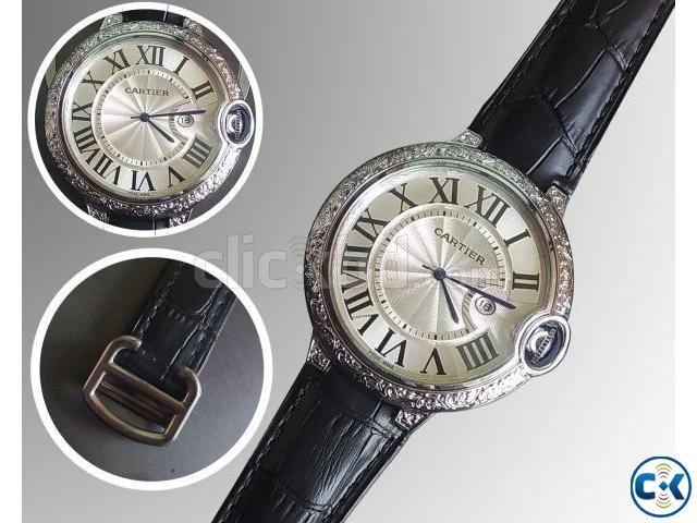 Cartier Ballon Bleu 3001 Silver Bezel Watch large image 0