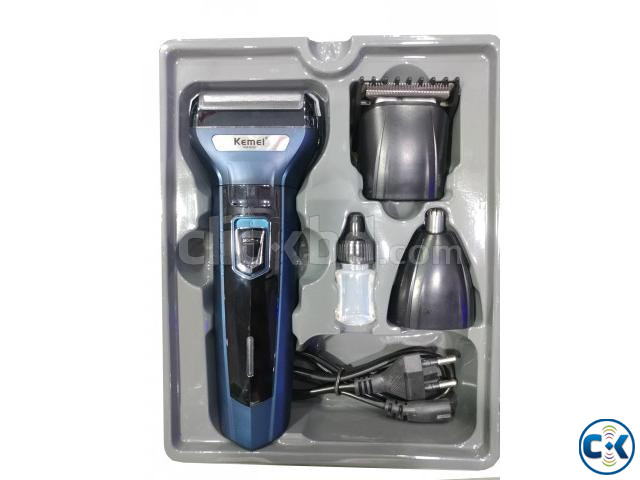 Kemei Km-6330 Double Battery 600mAh 3 in 1 Hair Clipper Groo large image 1