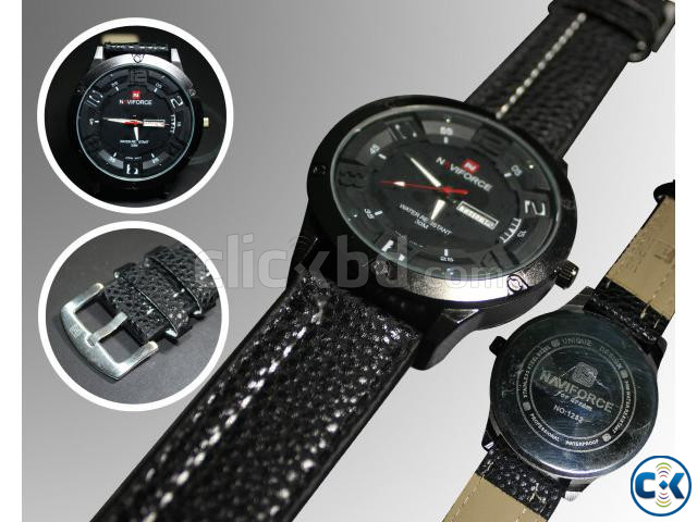 NAVIFORCE 1282 Black Belt Watch large image 0