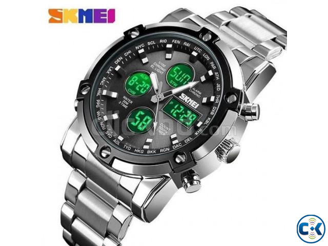 SKMEI 1389 Sports Quartz Dual Display Waterproof Watch large image 0