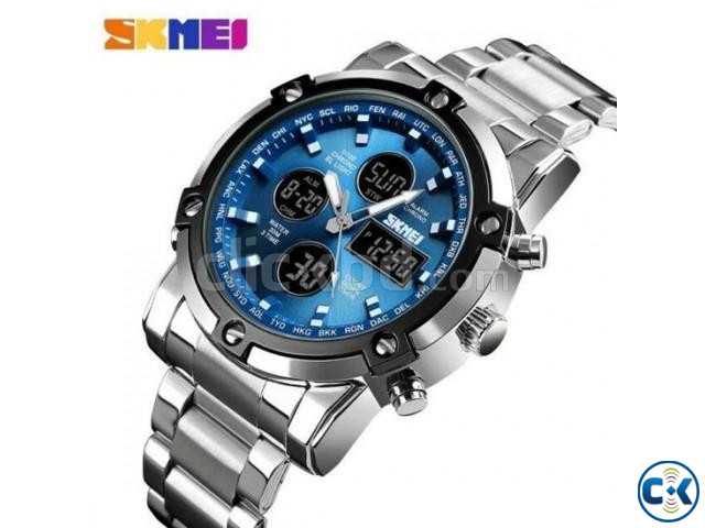 SKMEI 1389 Sports Quartz Dual Display Waterproof Watch large image 1