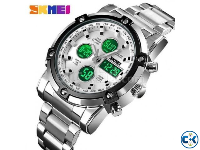 SKMEI 1389 Sports Quartz Dual Display Waterproof Watch large image 2