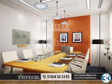 Office meeting room design a bland conference room