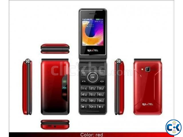 Maxtel Max 13 Folding Phone Dual Sim Wireless FM Mp3 Mp4 Pla large image 0