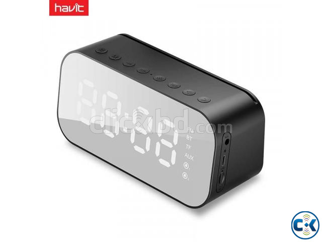 HAVIT MX701 Bluetooth Speaker Alarm Clock Wireless LED Displ large image 0