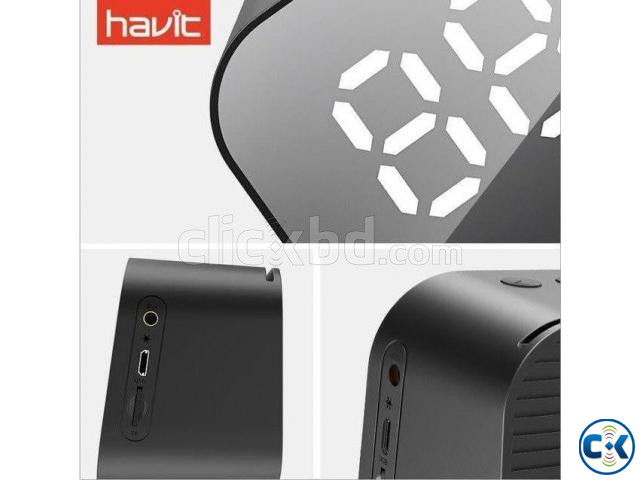 HAVIT MX701 Bluetooth Speaker Alarm Clock Wireless LED Displ large image 4