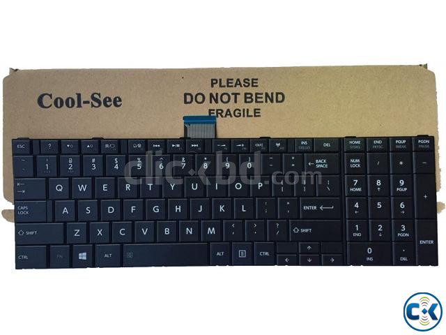 NEW TOSHIBA SATELLITE C50-B SERIES LAPTOP KEYBOARD BLACK large image 0