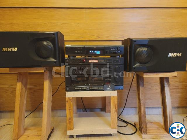 SONY CD SHERWOOD AMPLIFIER MBM SPEAKER. large image 1