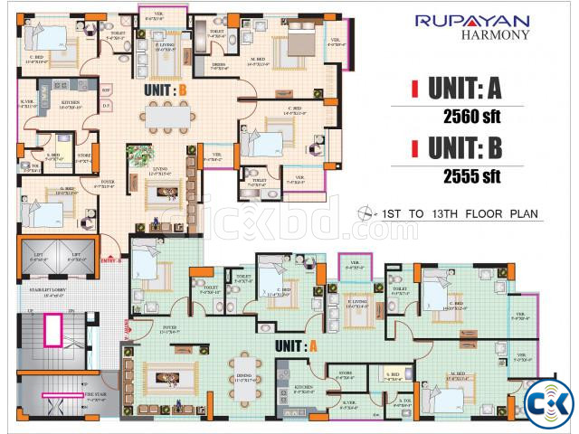 2560 sft South face Ready Flat Dhanmondi large image 1