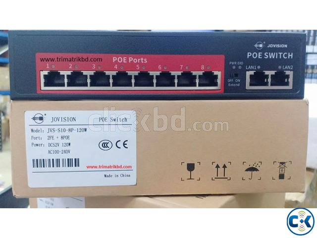 Jovision 8-Port POE Switch Price in Bangladesh large image 0