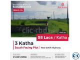 L Block 3 Katha South Face Exclusive Plot