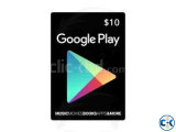 Google play gift card 10$