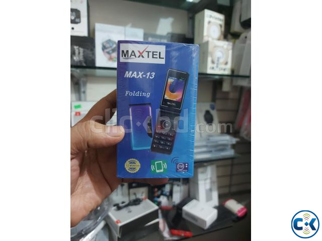 Maxtel Max 13 Folding Phone Dual Sim Wireless FM Mp3 Mp4 Pla large image 0