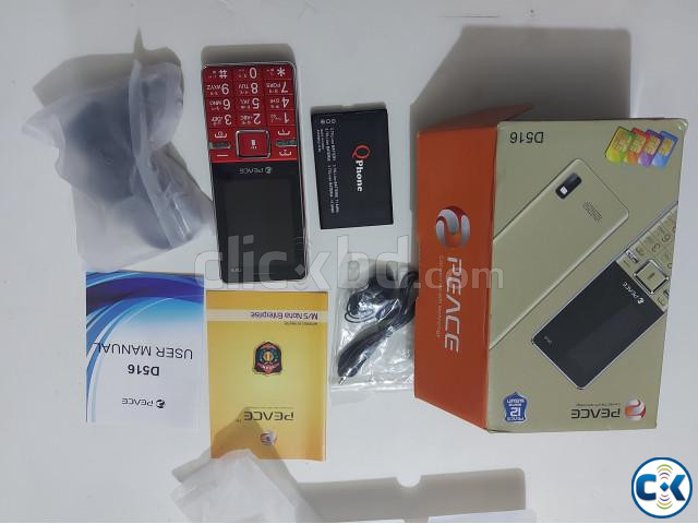 Peace D516 4Sim Mobile Phone Big Battery 3200mAh With Warran large image 3