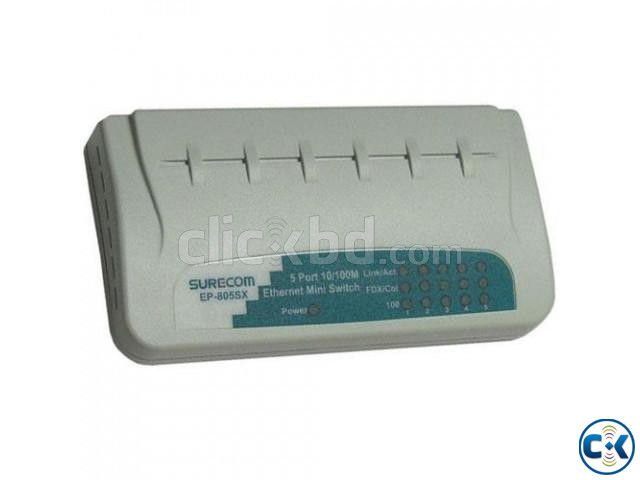 SURECOM 5-PORT MINI ETHERNET SWITCH EP-805SX large image 1