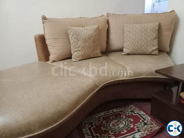 Hatil Corner Sofa and Tea Table large image 4