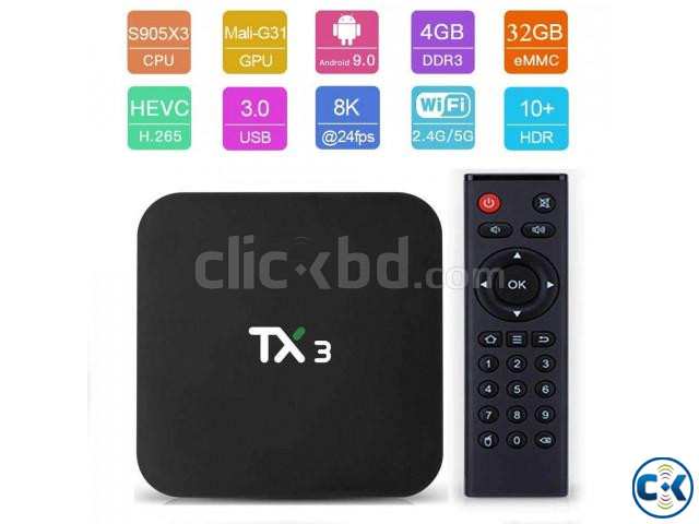 TX3 Mini Android TV Box 4GB RAM 32GB ROM large image 1