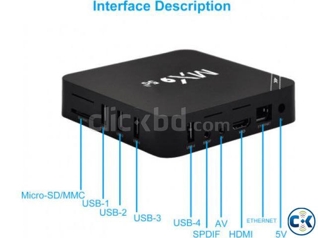 MX9 Android TV Box 5G WIFI 4 16GB Quad Core large image 2