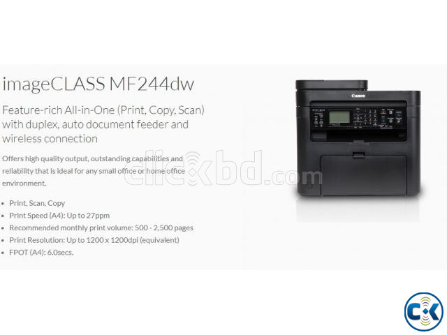 Canon imageCLASS MF244dw Wireless Multifunction Printer large image 4
