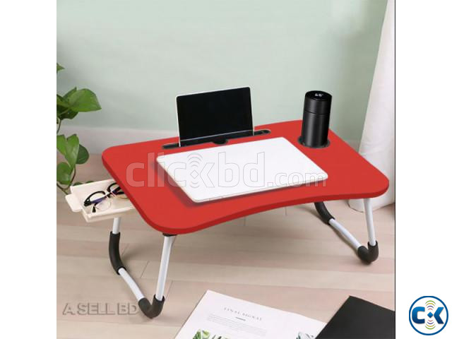 Laptop Table With Mini Drawer RED large image 0