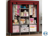 Portable Stainless Steel Fabric Storage Wardrobe.