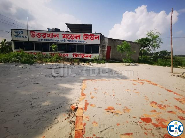 উত্তরখান মডেল টাউনে ৩ ৫ ৭ ১০ কাঠার প্লট বুকিং চলছে large image 1