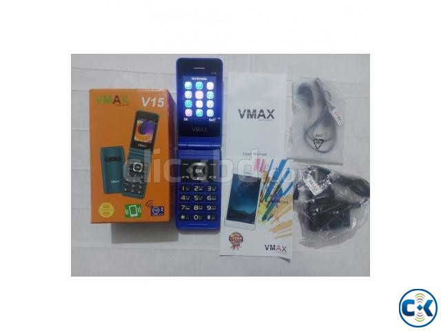 Vmax V15 Folding Phone Dual Sim With Warranty large image 2