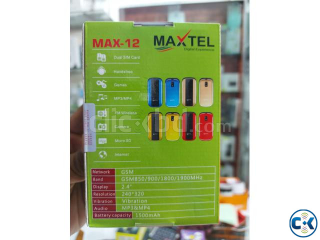 Maxtel Max12 Folding Phone Dual Sim with warranty large image 2