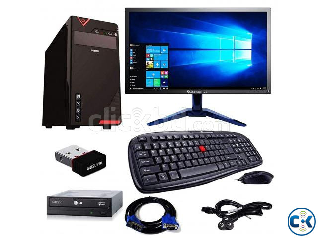 Gmar core i3 HDD 500GB SSD 120GB 8GB AGP With 20 LED MONIT large image 0