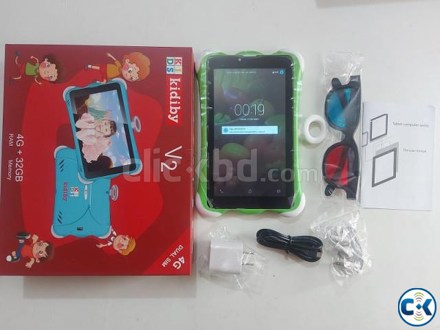 Kidiby V3 kids Tablet Pc Dual Sim 7 inch Display Wifi 4G wit large image 3