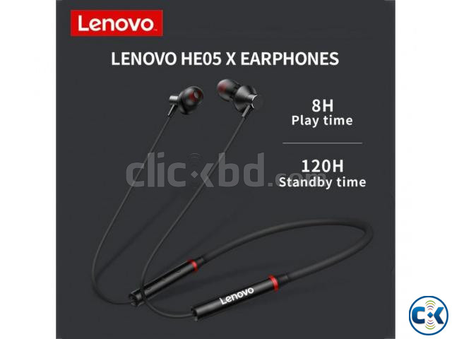Lenovo HE05X Bluetooth 5.0 Neckband large image 3