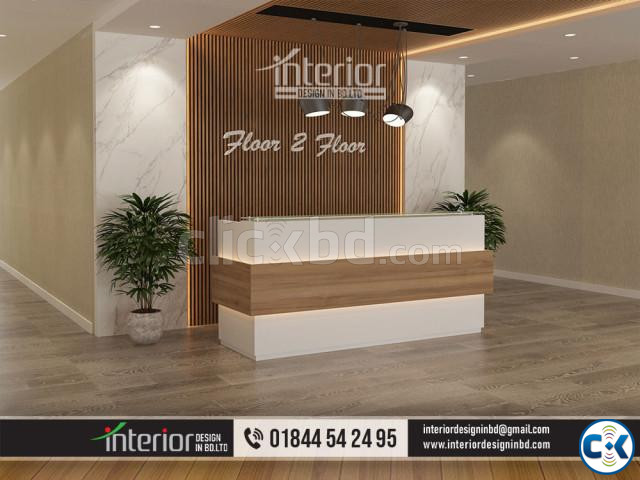 Modern reception ceiling Certain areas like the reception large image 1