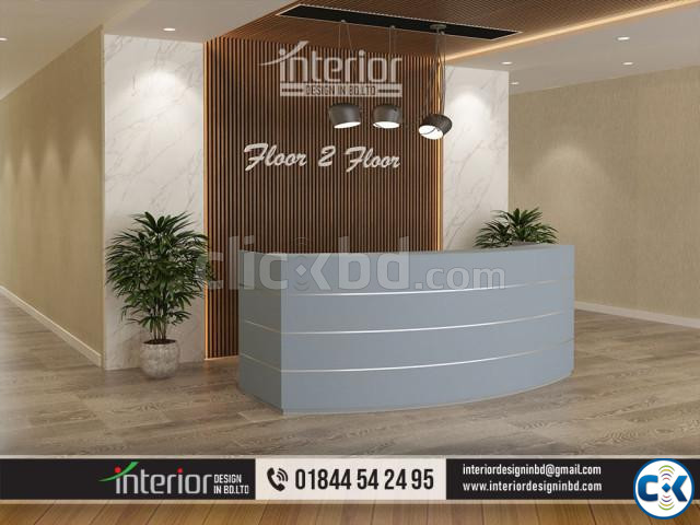 Modern reception ceiling Certain areas like the reception large image 3