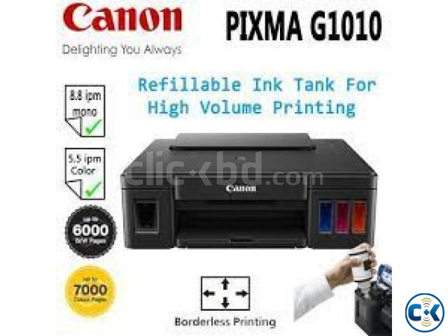 Canon Pixma G1010 Refillable 4-Color Ready Ink Tank Printer large image 0